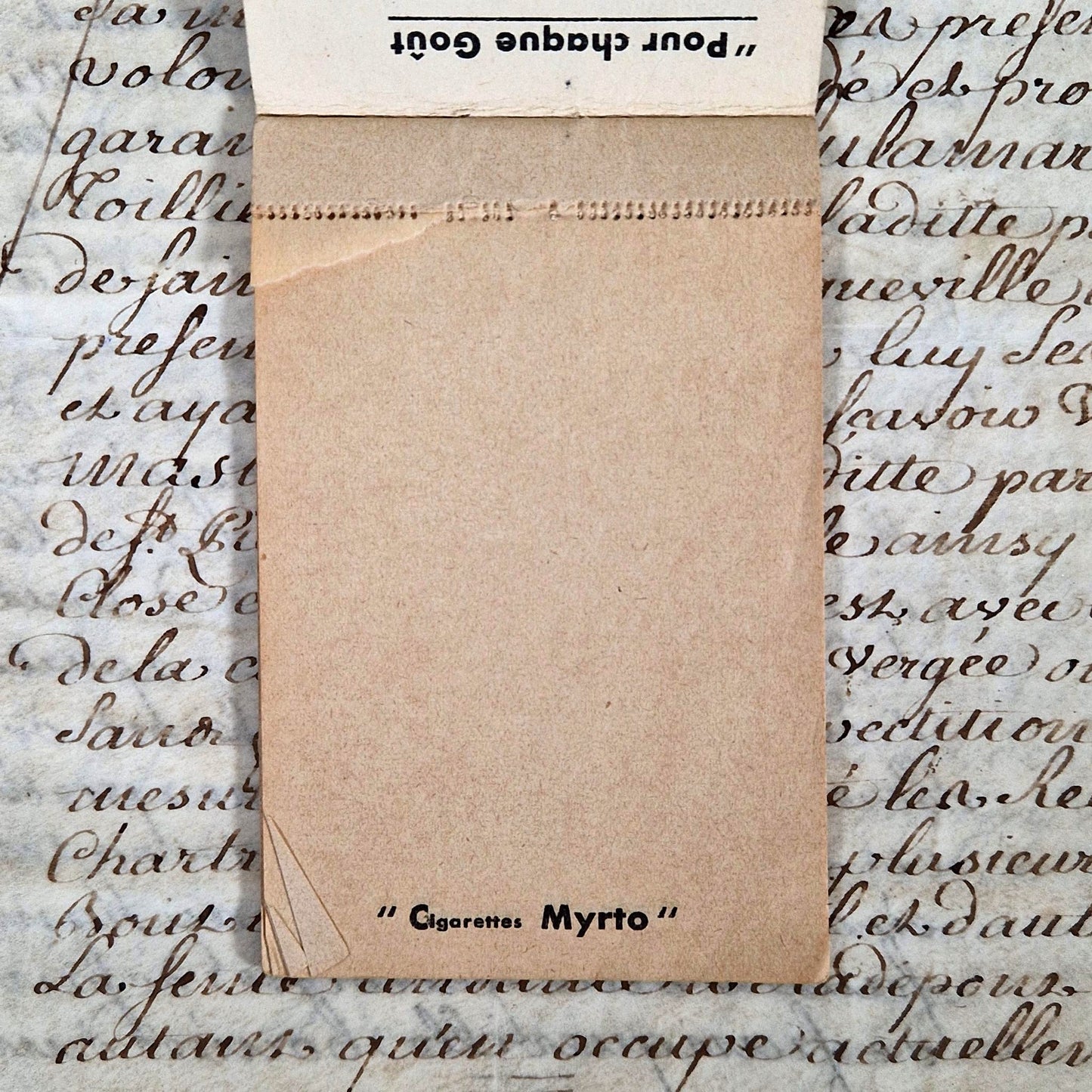 antique tobacco advertising card