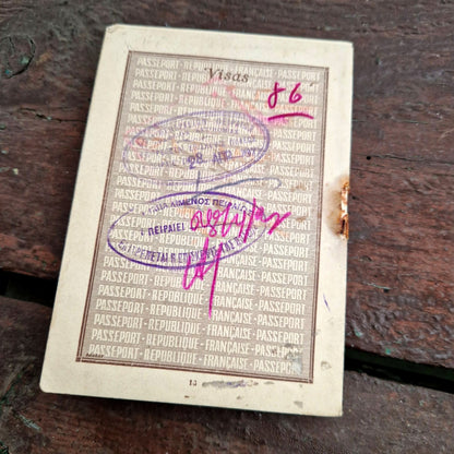 antique travel paper france 1928