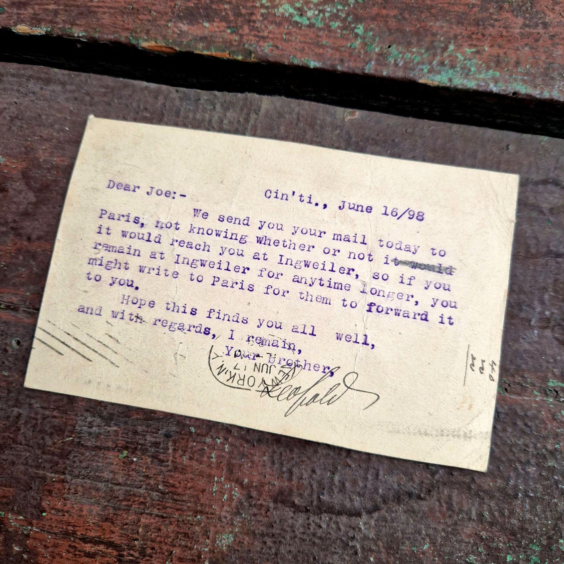 antique united states of america postal card