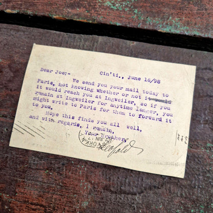 antique united states of america postal card