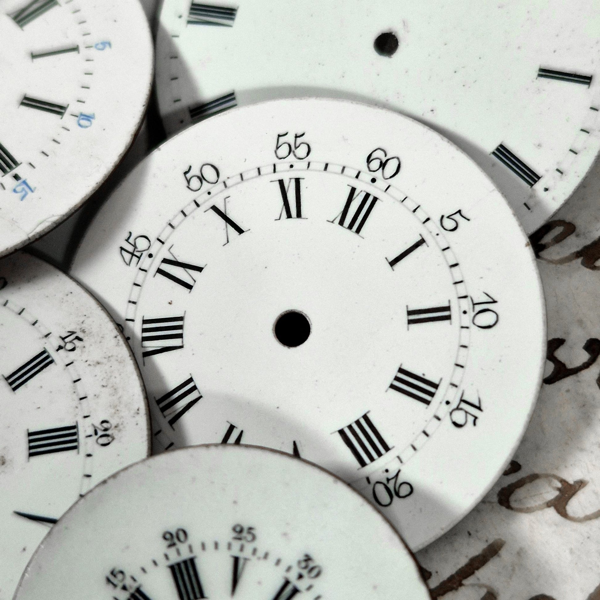 antique watch dials enamel good condition