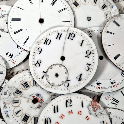 antique watch dials enamel lot