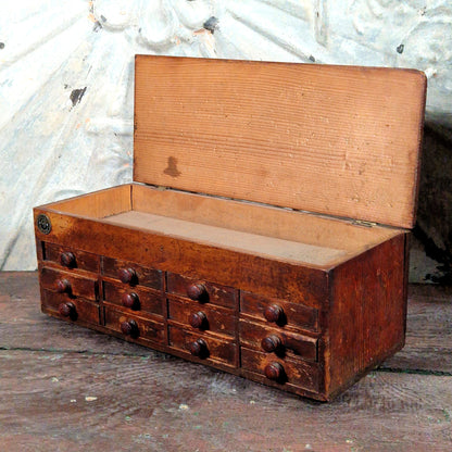 antique wood drawer cabinet