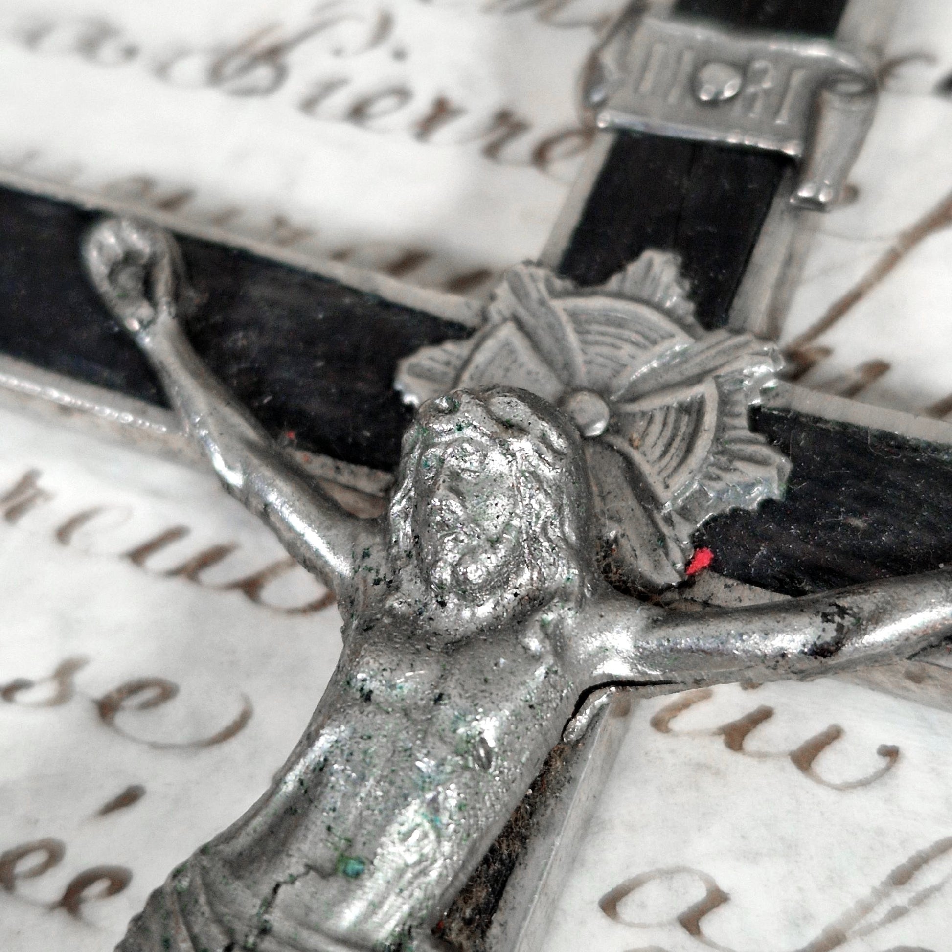 antique wooden crucifix 19th century