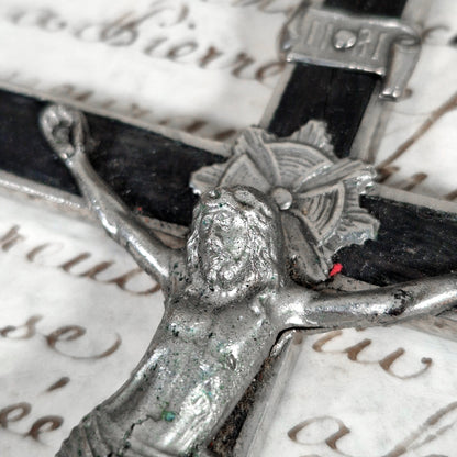 antique wooden crucifix 19th century