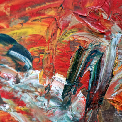 antique wooden painting palette