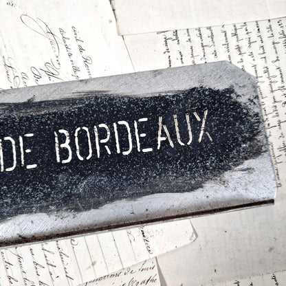 antique zinc stencil cotes de bordeaux