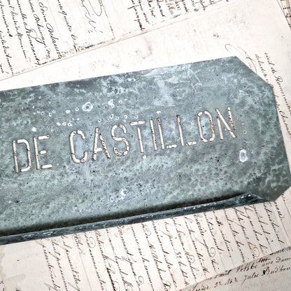 antique zinc stencil cotes de castillon