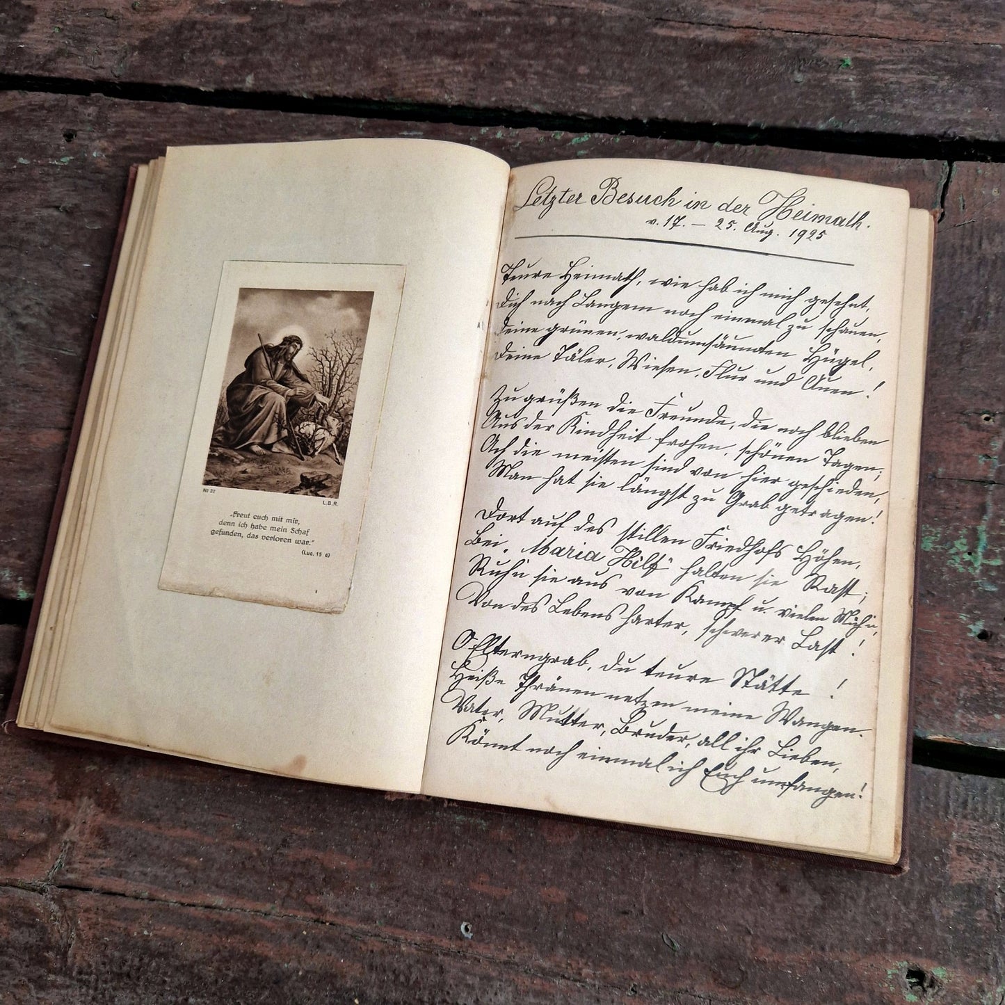 antique poetry notebook german script circa 1900