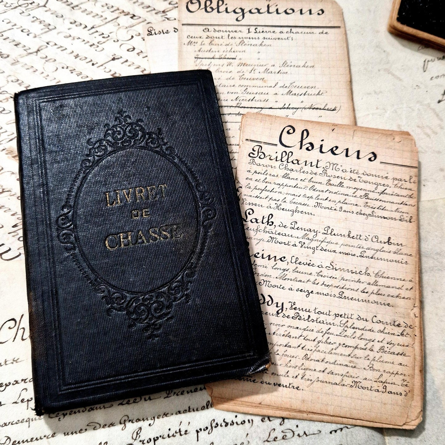 archives de chasse belges manuscrits