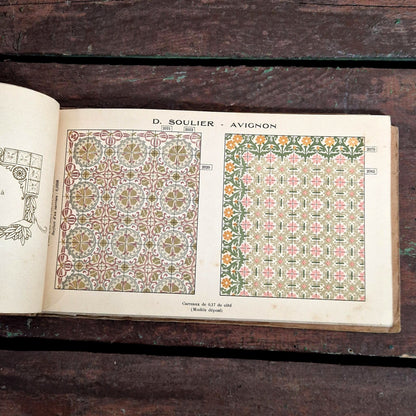 art deco cement tile sample book france