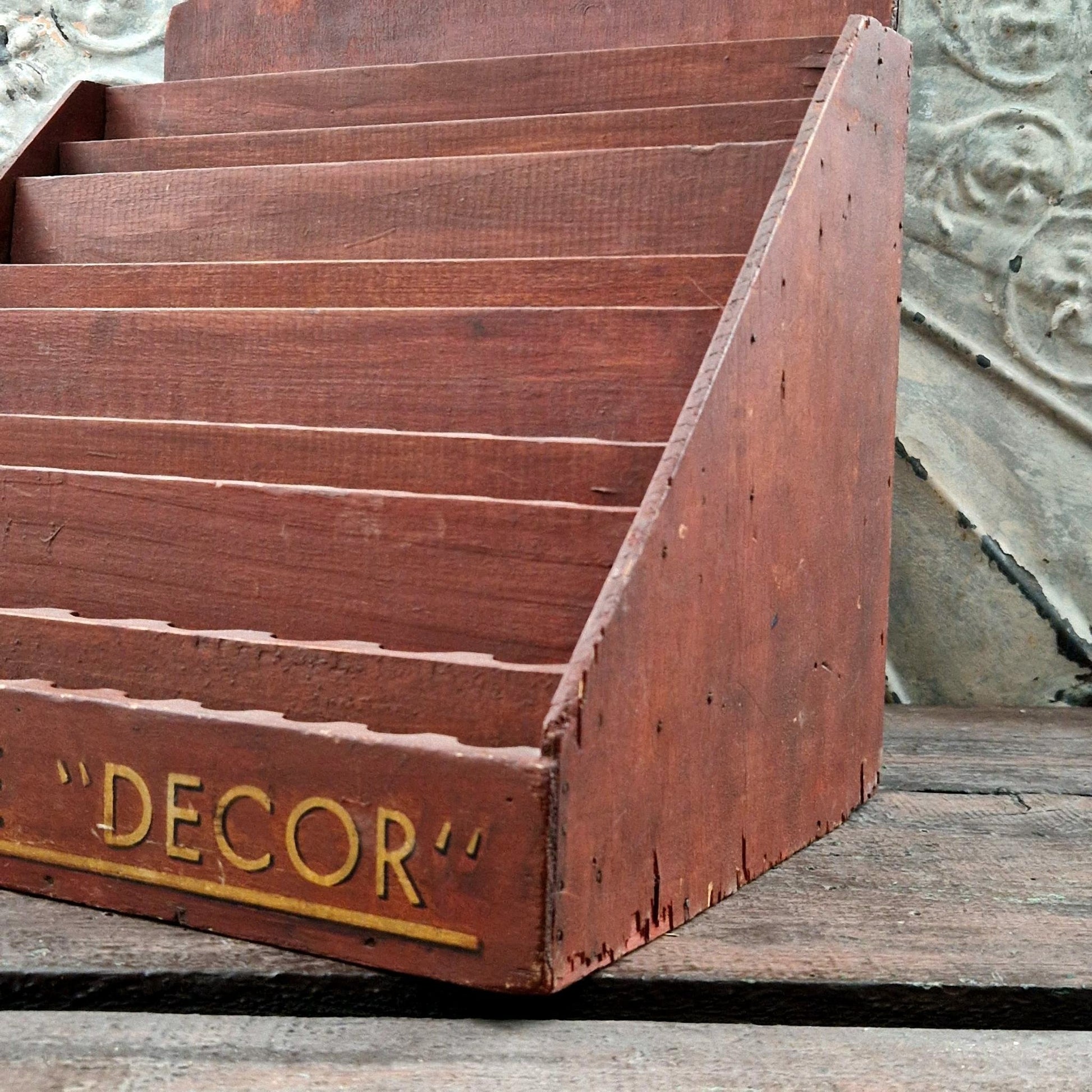 art deco gouache display case