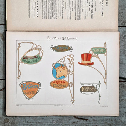 art nouveau alphabet reference