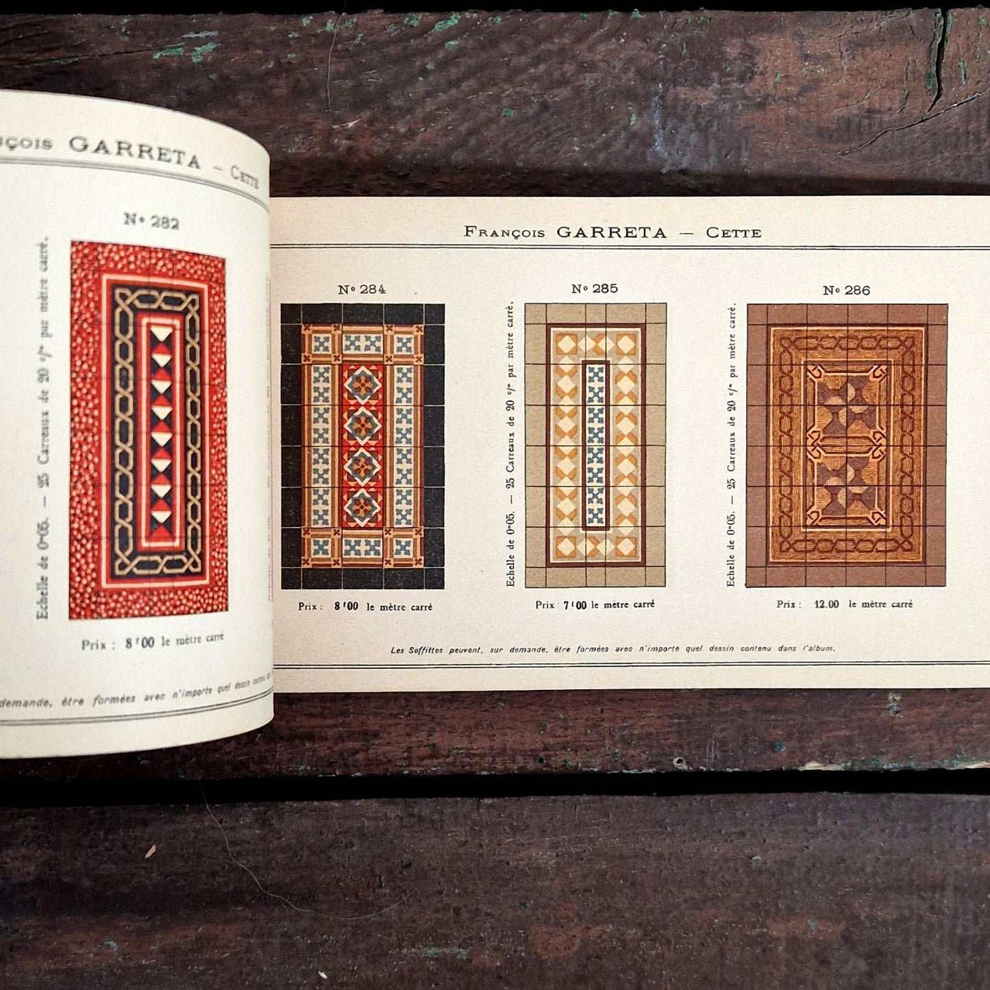 art nouveau floor tile patterns