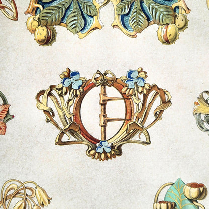 art nouveau jewelry buckles mimard calavas