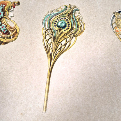 art nouveau jewelry mimard calavas