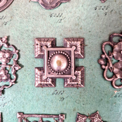 art nouveau metal decoration samples