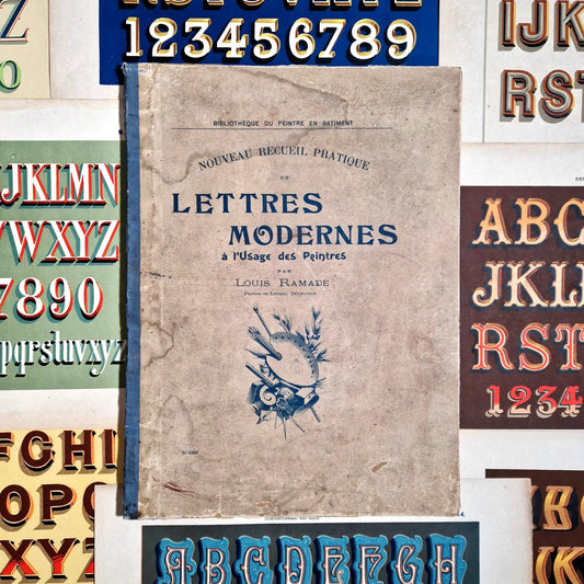 artistic letter plates paris monrocq