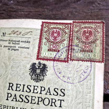 austrian passport 1920