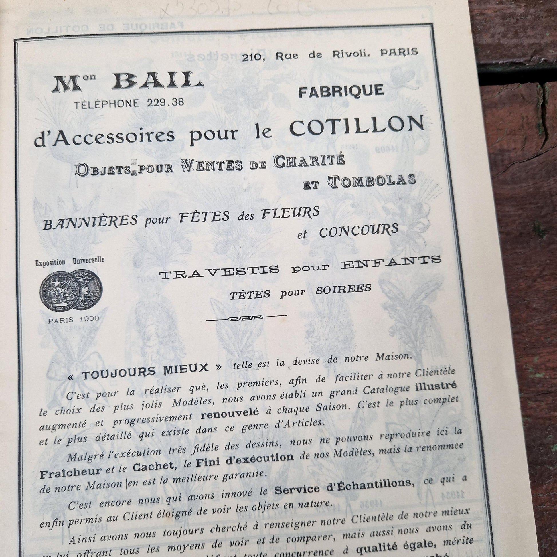 bail paris catalogue fetes et bals
