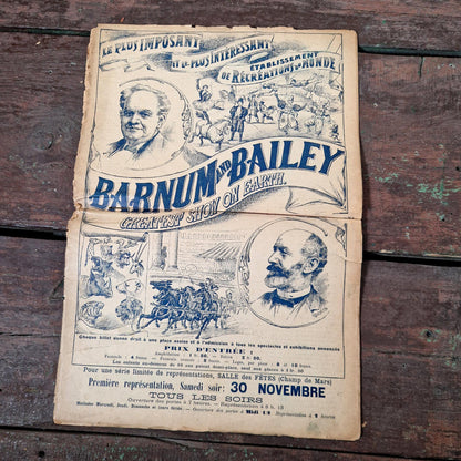 barnum bailey programme cirque 1901 paris