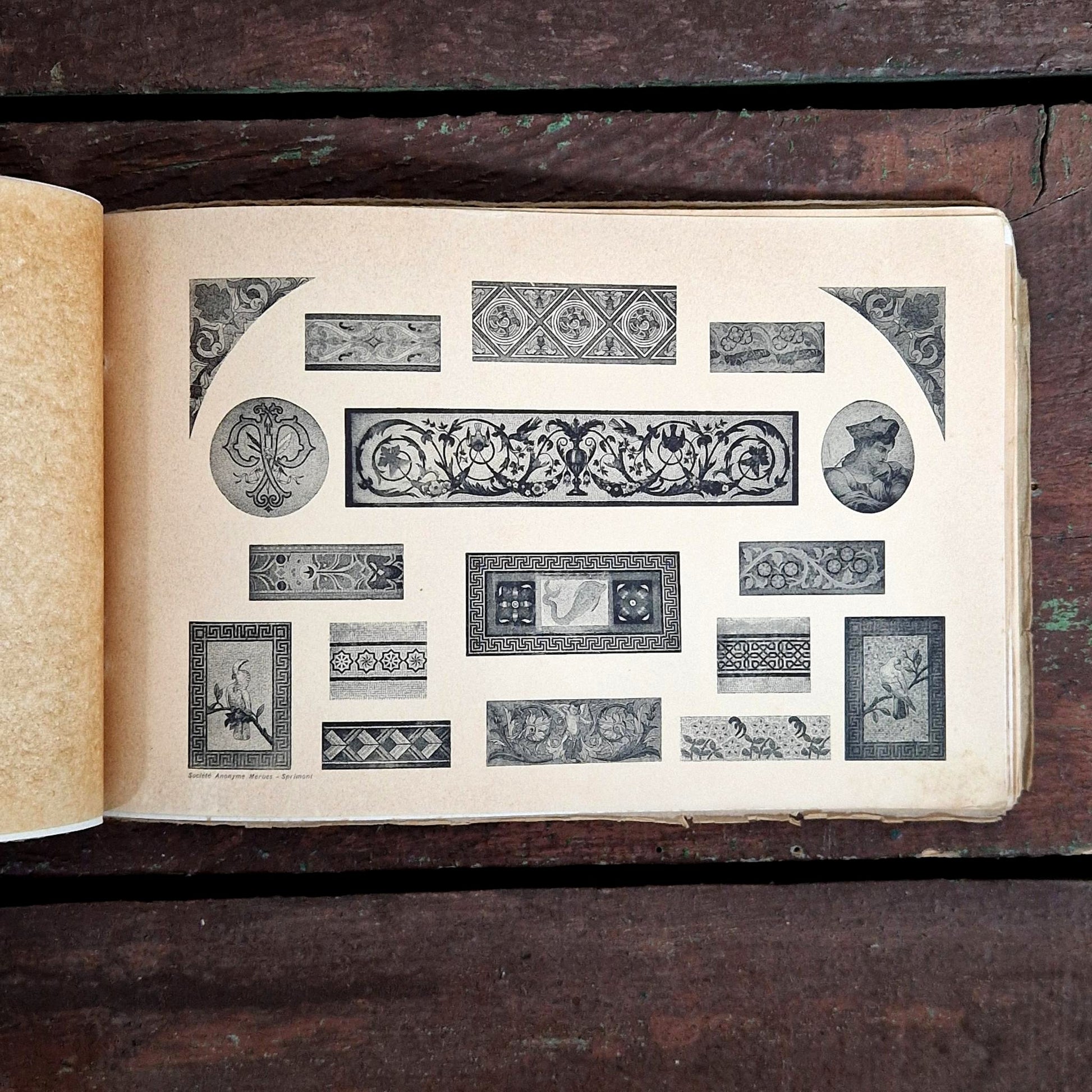 belgian mosaic sample book 1925