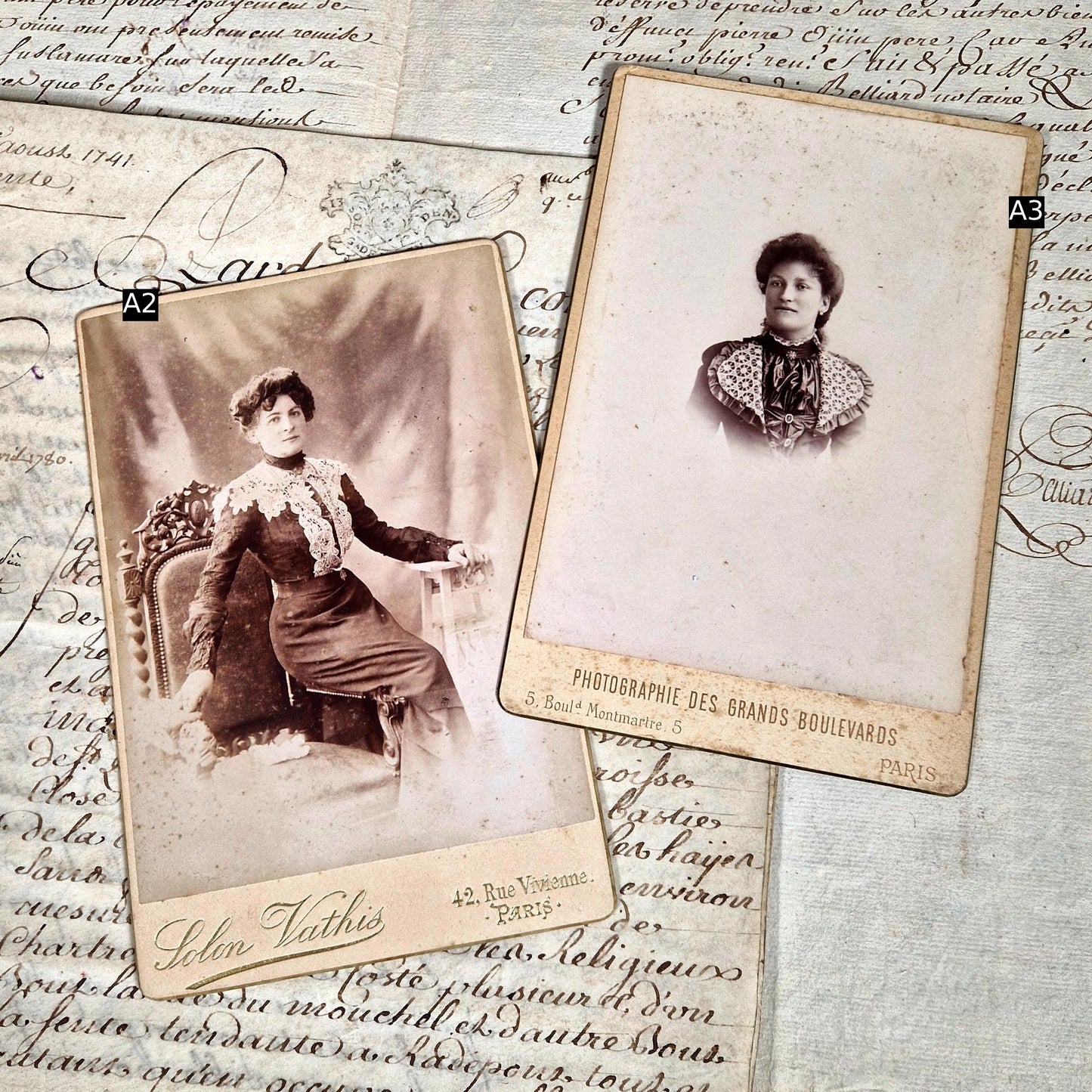 belle epoque cabinet cards paris