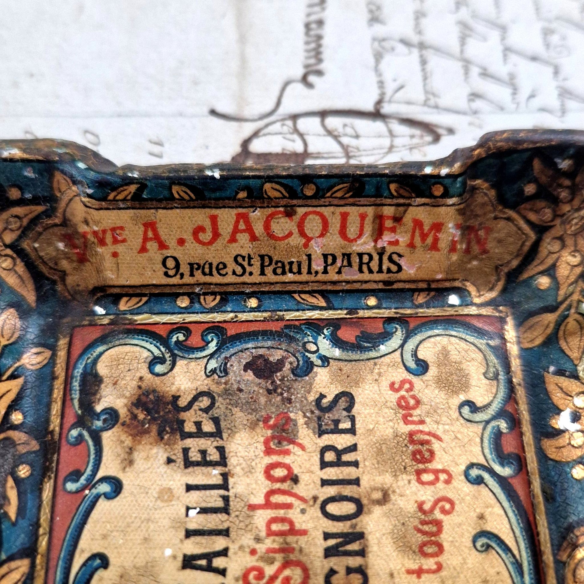 belle epoque desk tray