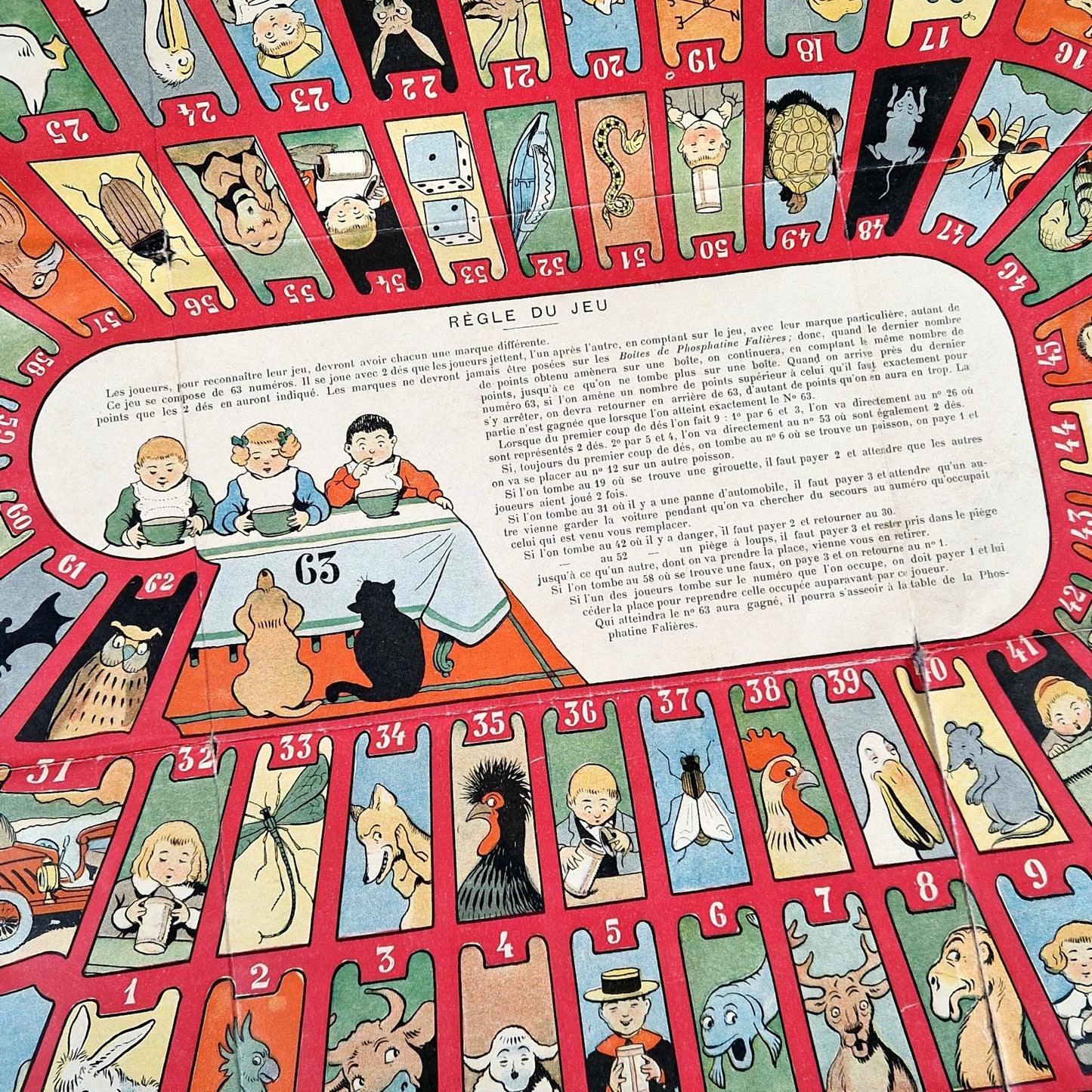 benjamin rabier antique advertising game