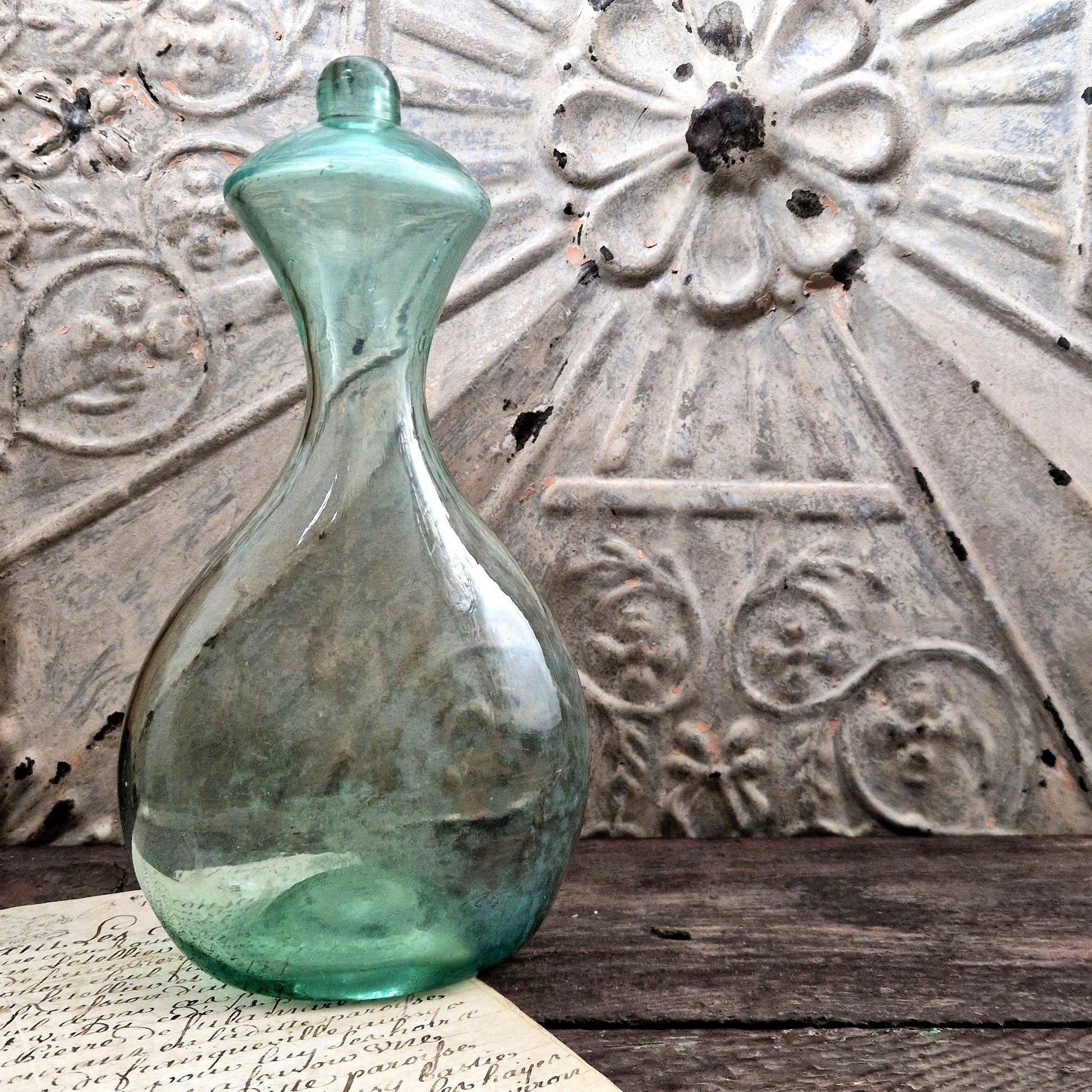 biberon berger verre souffle ancien