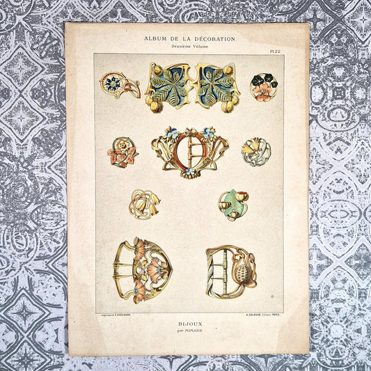 bijoux art nouveau boucles mimard calavas