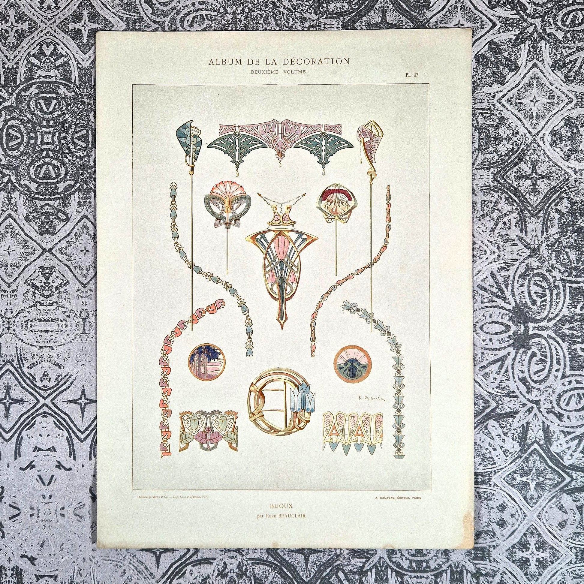 bijoux art nouveau rené beauclair calavas