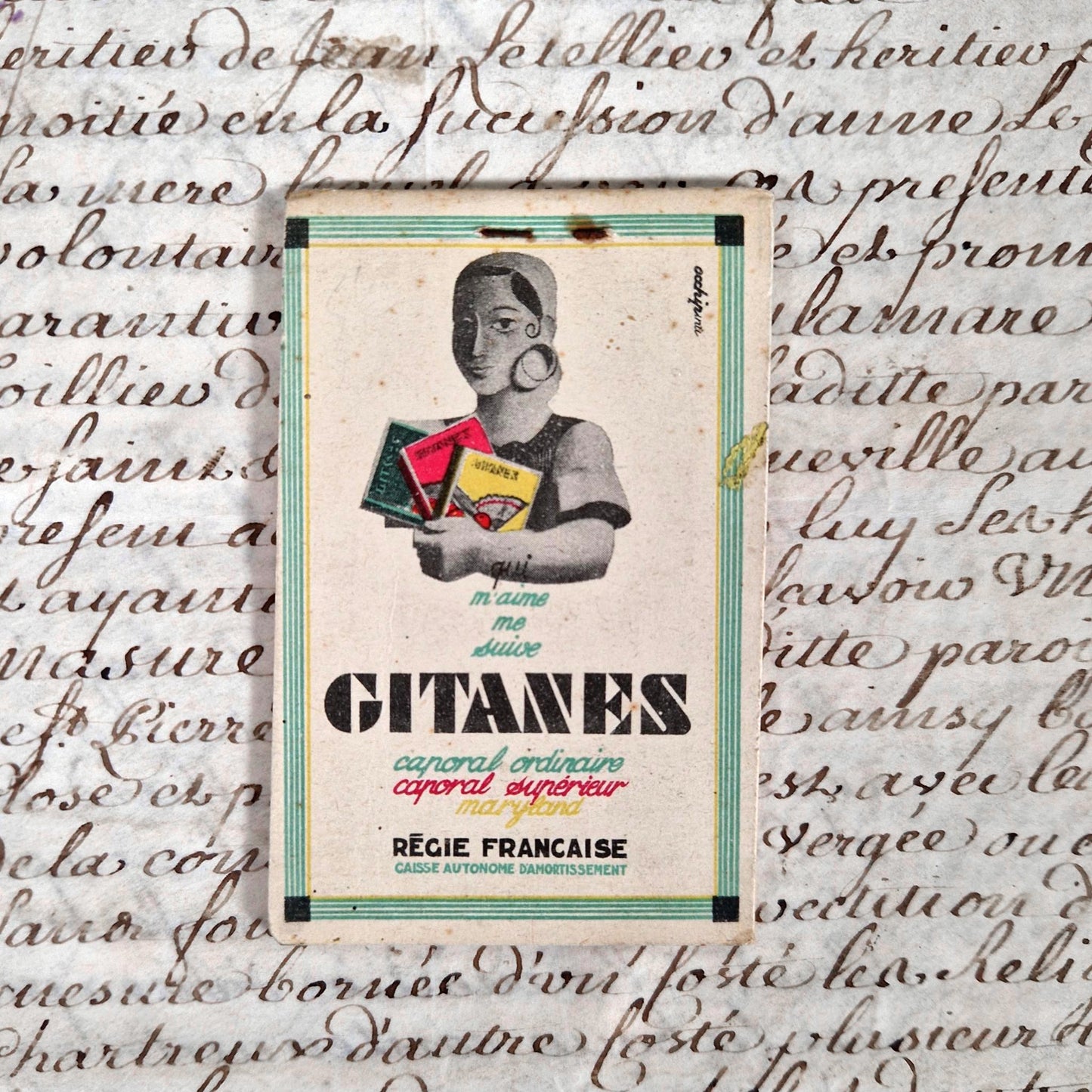 bloc notes publicitaire gitanes 2