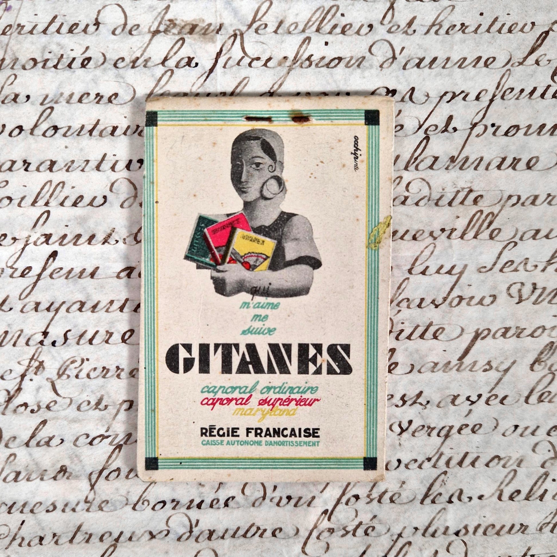bloc notes publicitaire gitanes 2