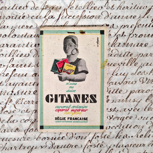 bloc notes publicitaire gitanes 2