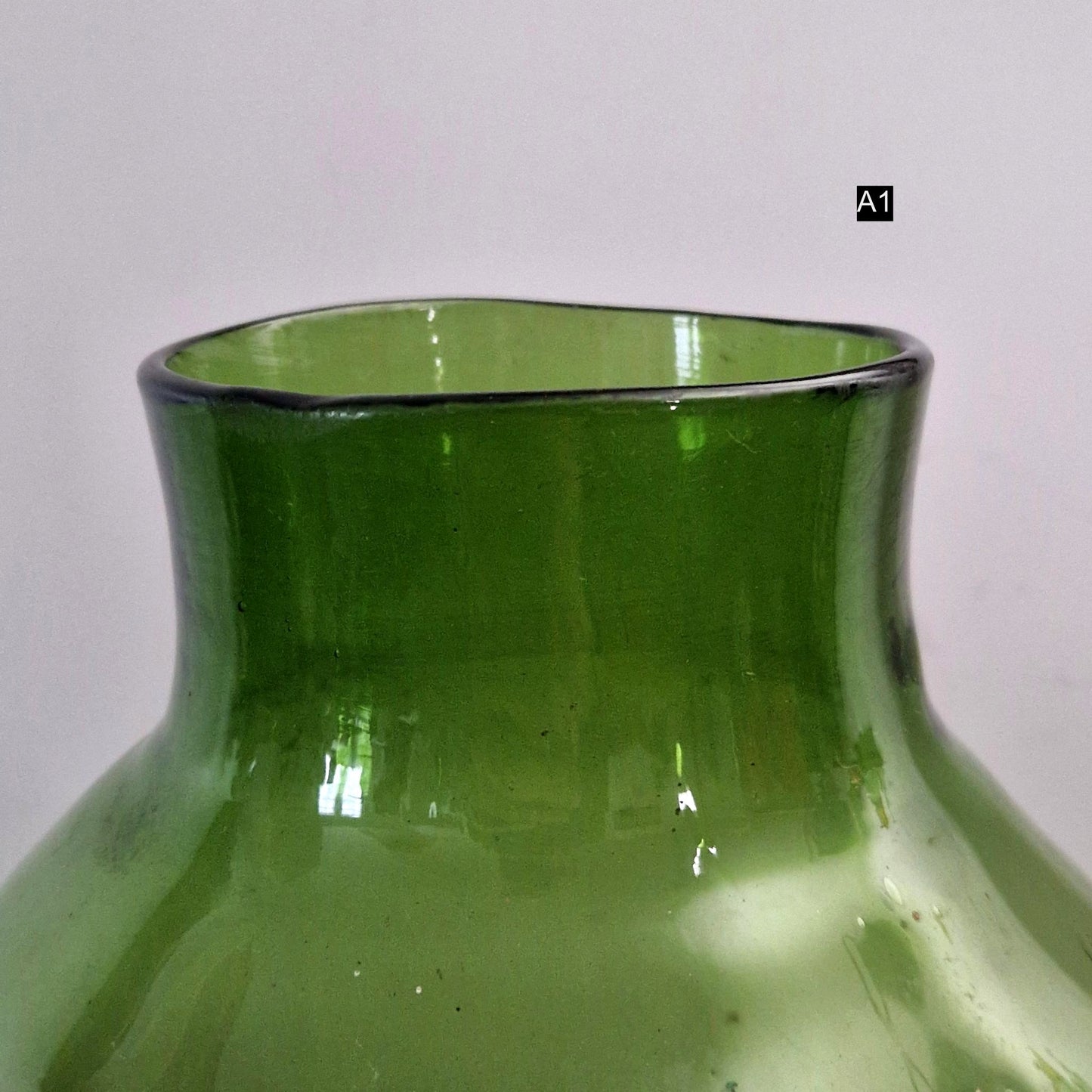 bocal verre olive vintage