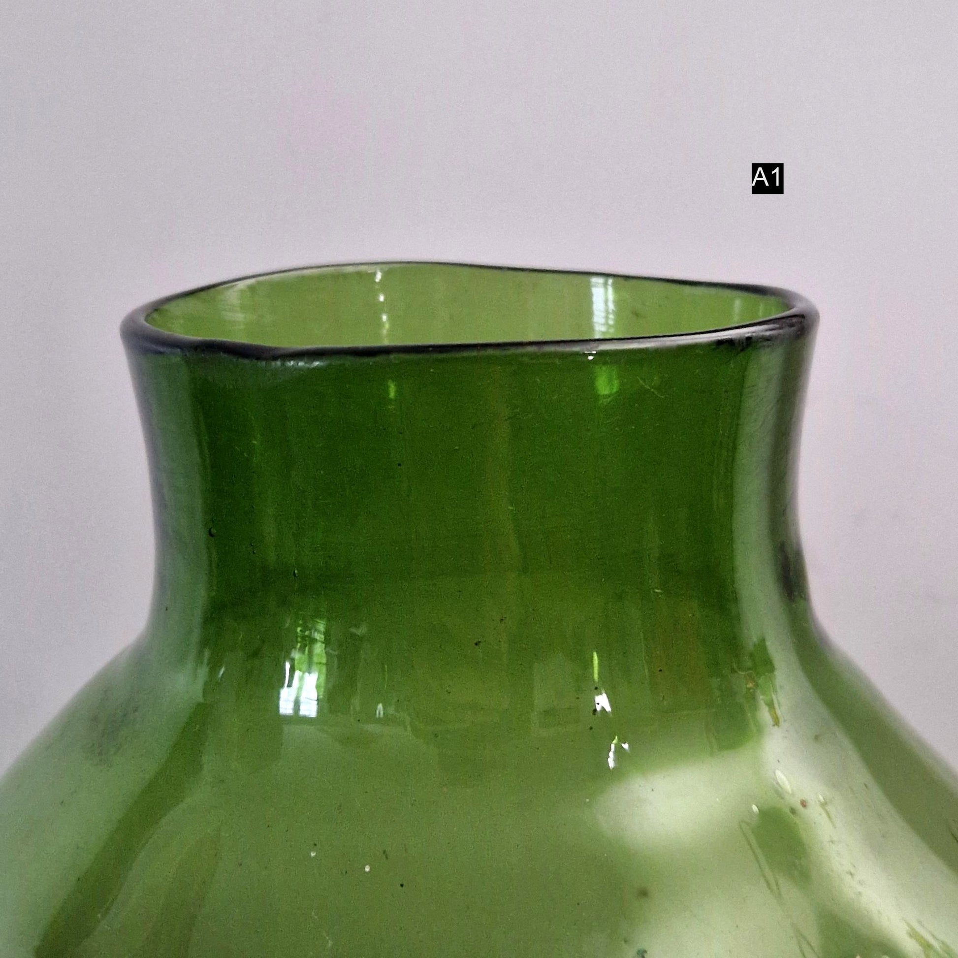 bocal verre olive vintage
