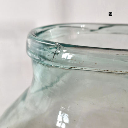 bocal verre souffle main authentique