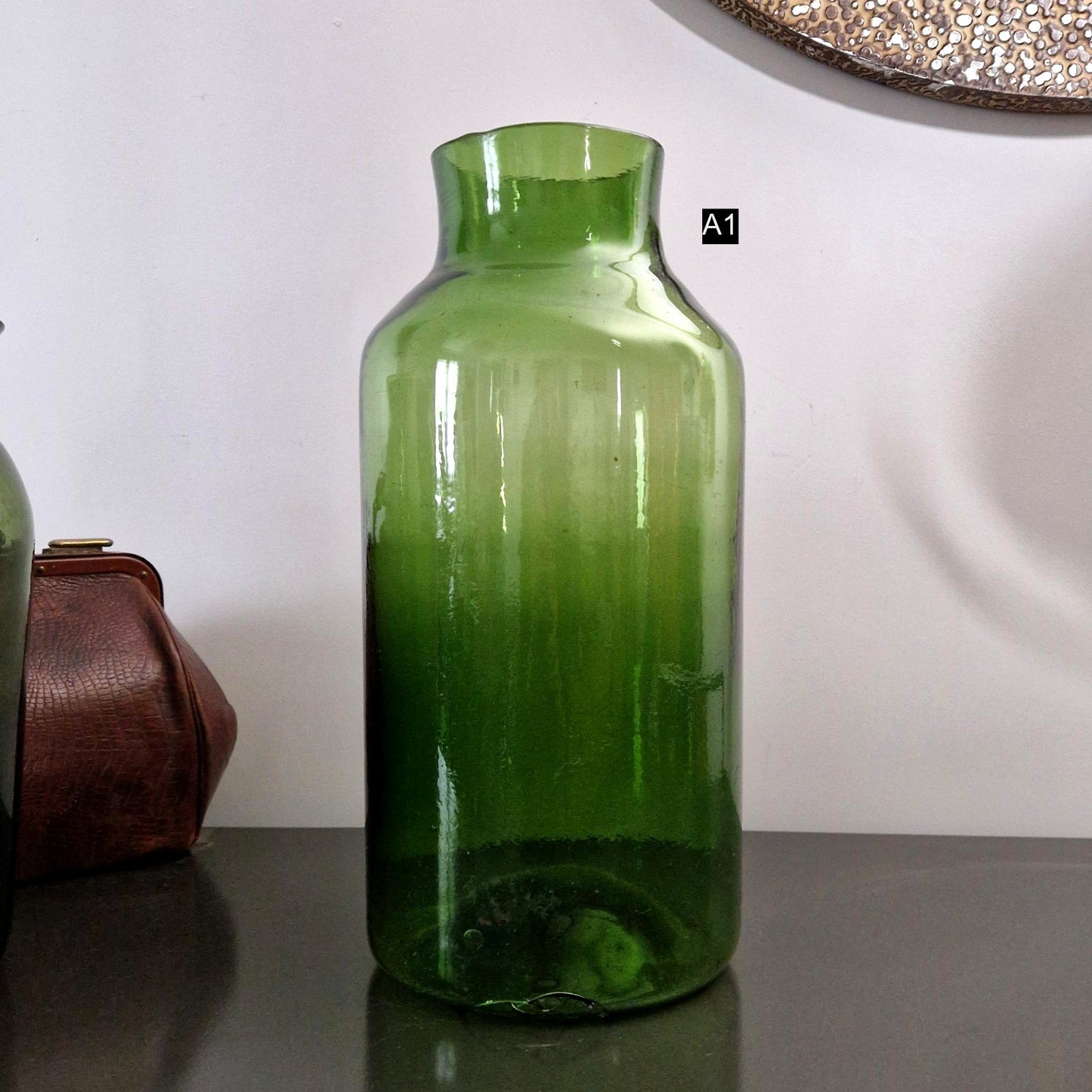 bocal verre soufflé main xixe