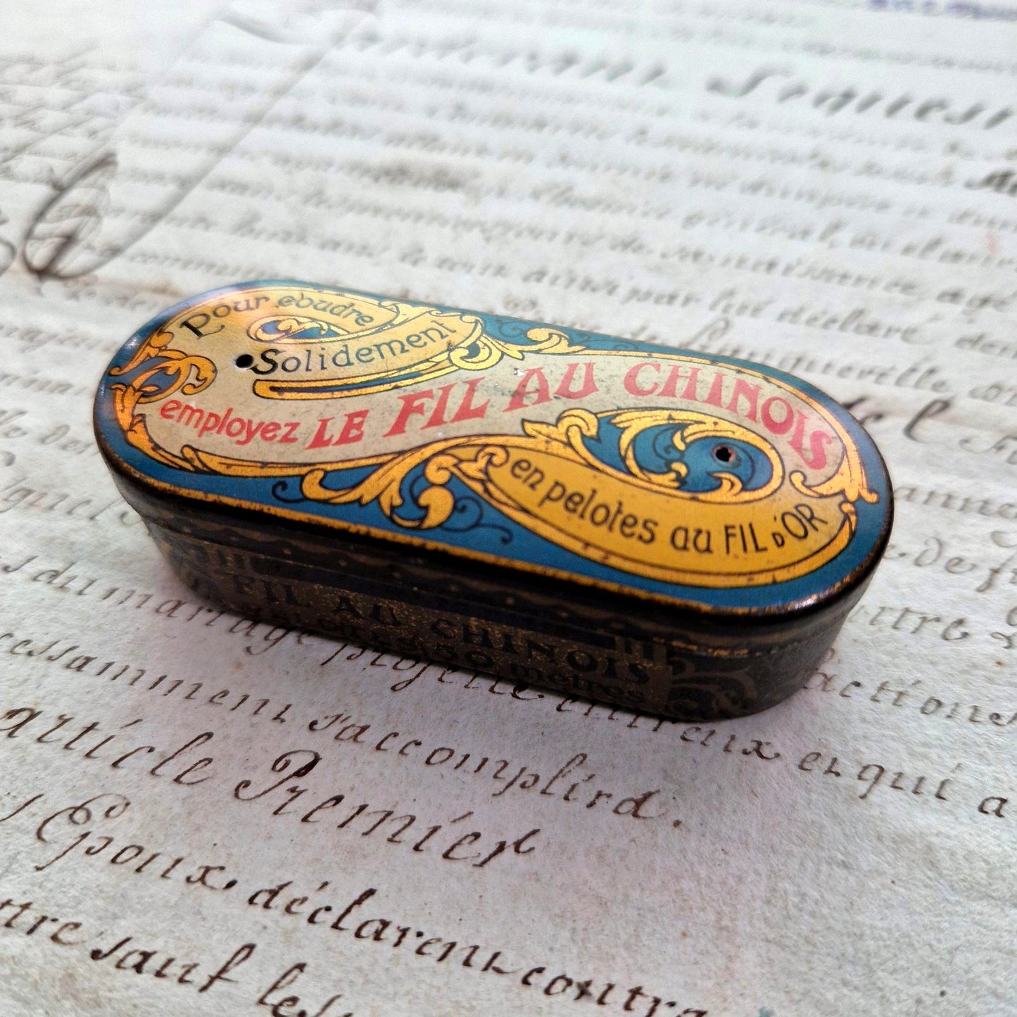 boite a fil le fil au chinois ancienne