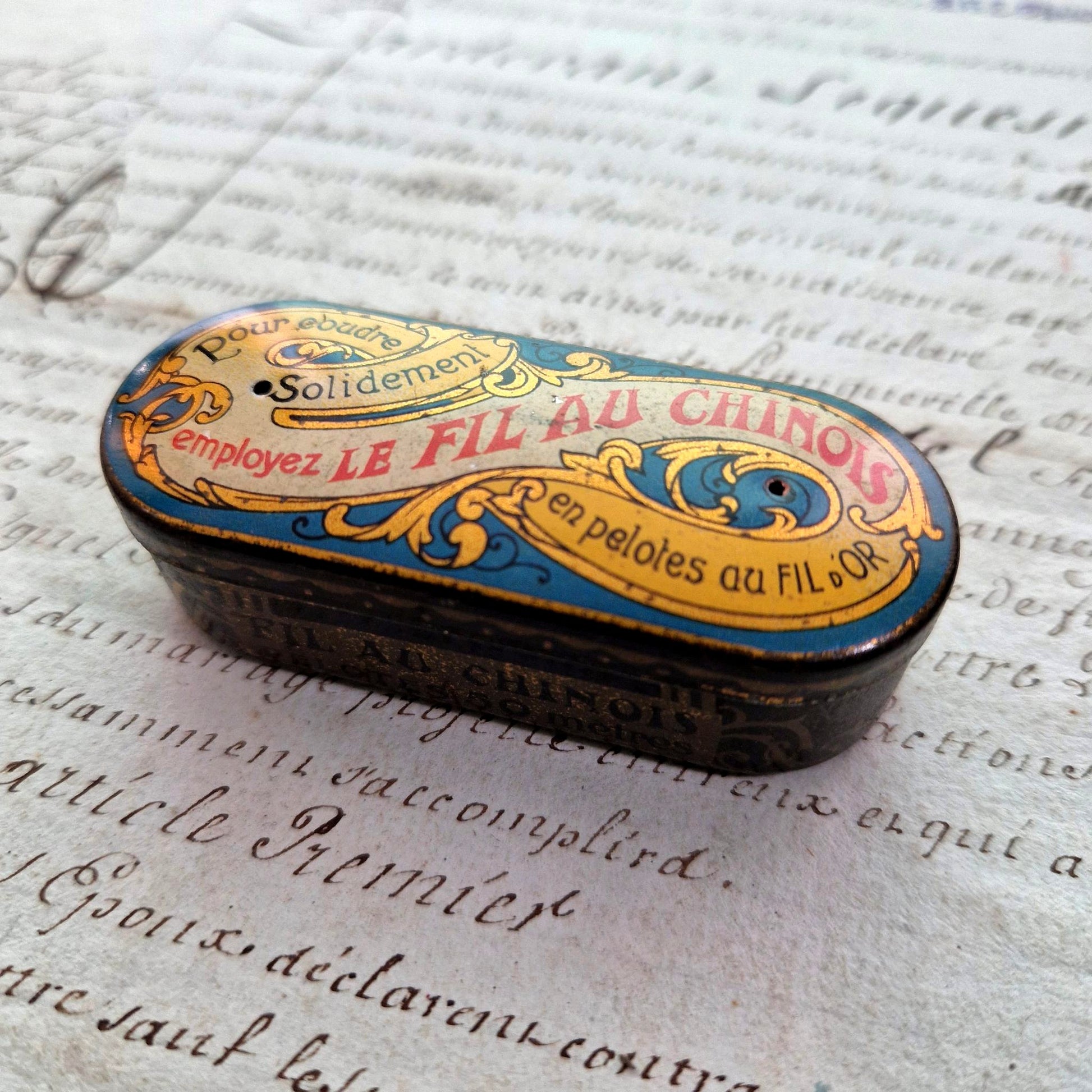 boite a fil le fil au chinois ancienne