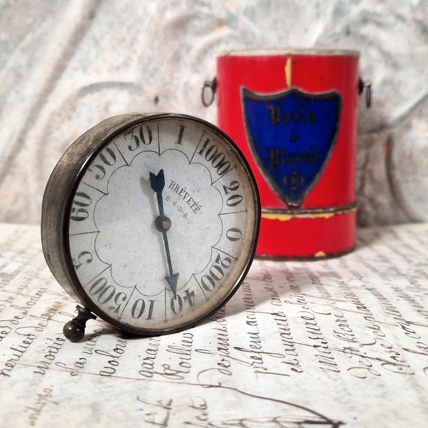 boite a tirage lithographie ancienne