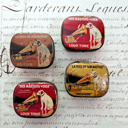 boite aiguilles phonographe voix de son maitre