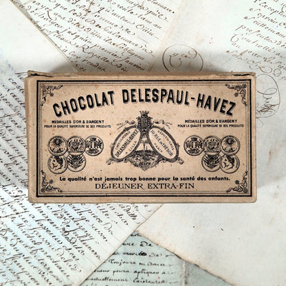 boite ancienne chocolat delespaul havez