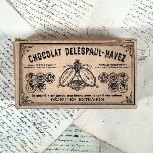 boite ancienne chocolat delespaul havez