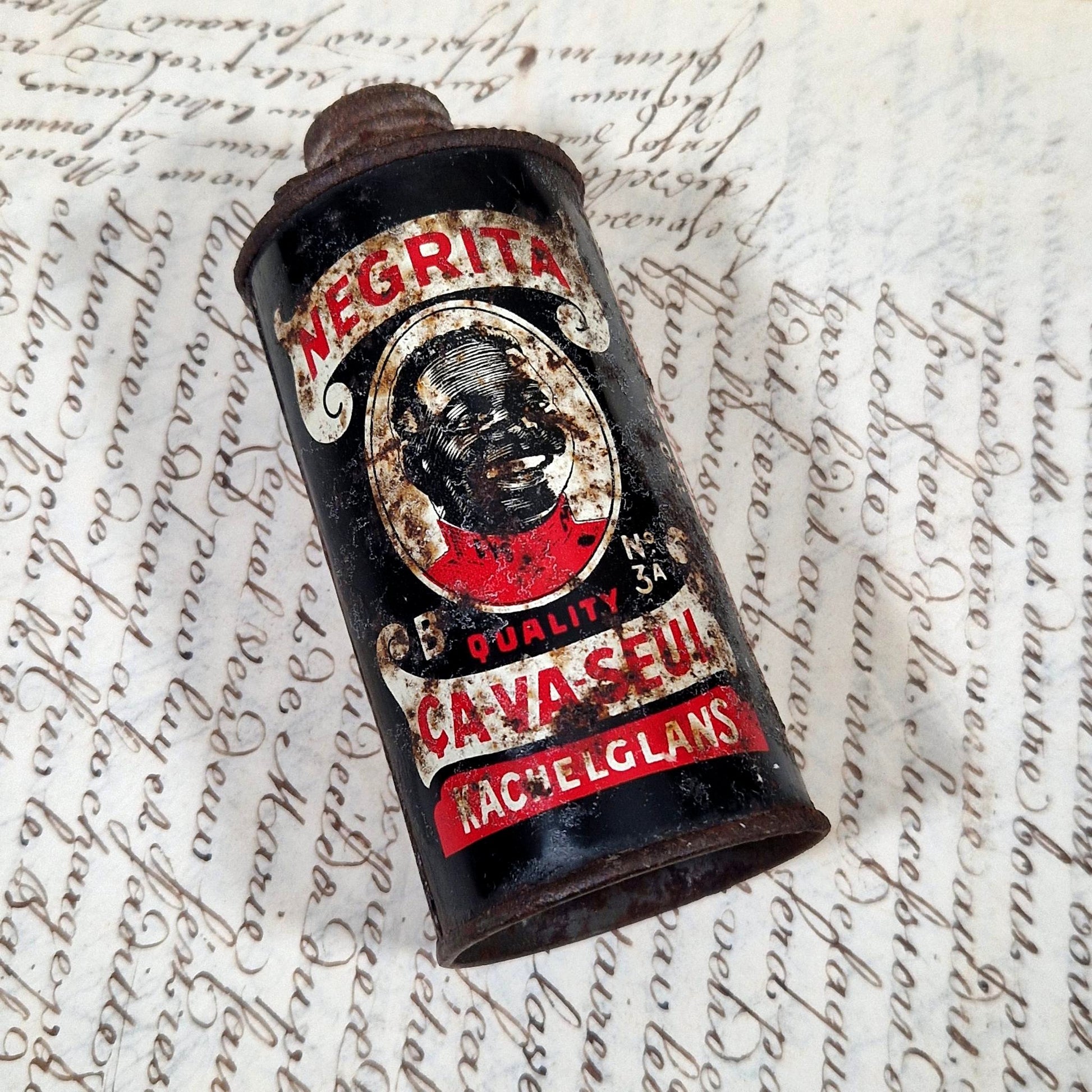 boite ancienne cirage negrita