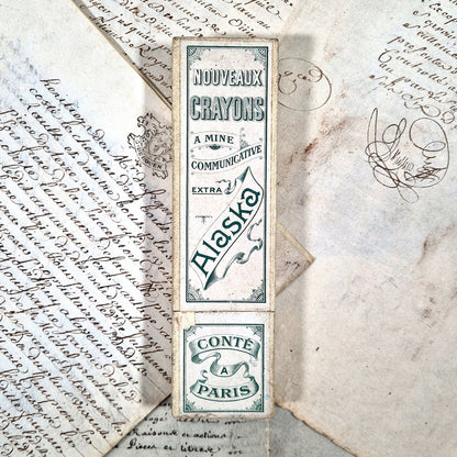 boite ancienne crayons conte paris alaska