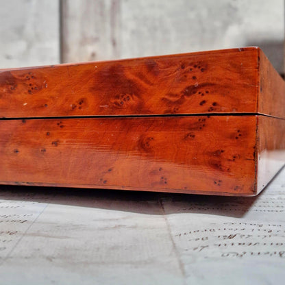 boite ancienne ebene fine laiton