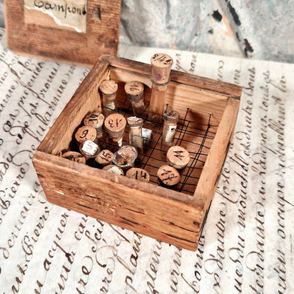 boite ancienne echantillons horloger