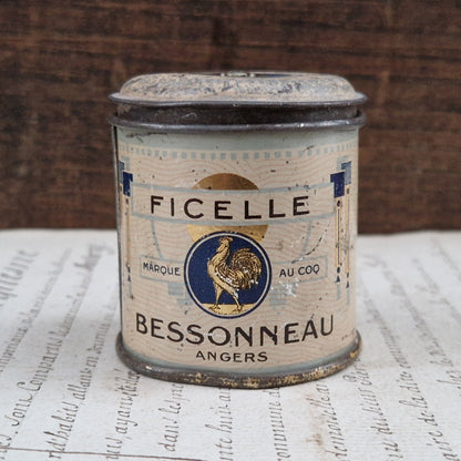 Boîte ancienne « Ficelle au coq Bessonneaud », Angers